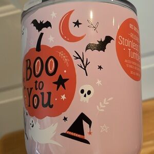 Halloween Insulated Tumbler-Hot/Cold-30 oz-Boo To You Ghosts/Pumpkins-NWT